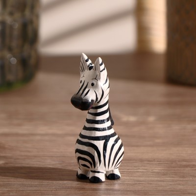 Сувенир «Зебра Мироша», 7×2.5×3 см, дерево