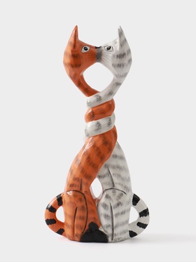 Сувенир «Целующиеся коты», 30×6×16 см, дерево