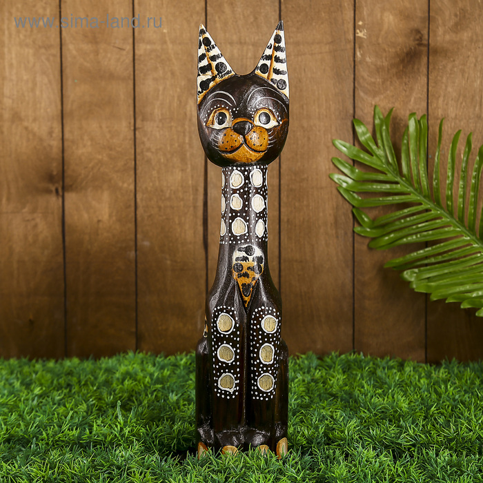 Сувенир «Кошка», 40 см, дерево - Фото 1