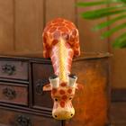 Фигура интерьерная «Жираф Стёпа подглядывает», 20×19×7 см, дерево - Фото 4