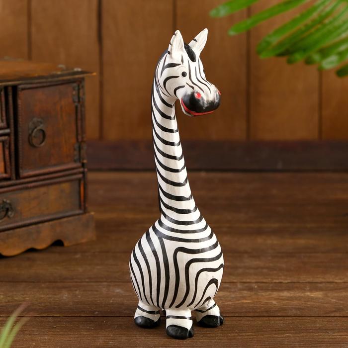 Сувенир «Зебра Мироша», 27×7×7 см, дерево - Фото 1