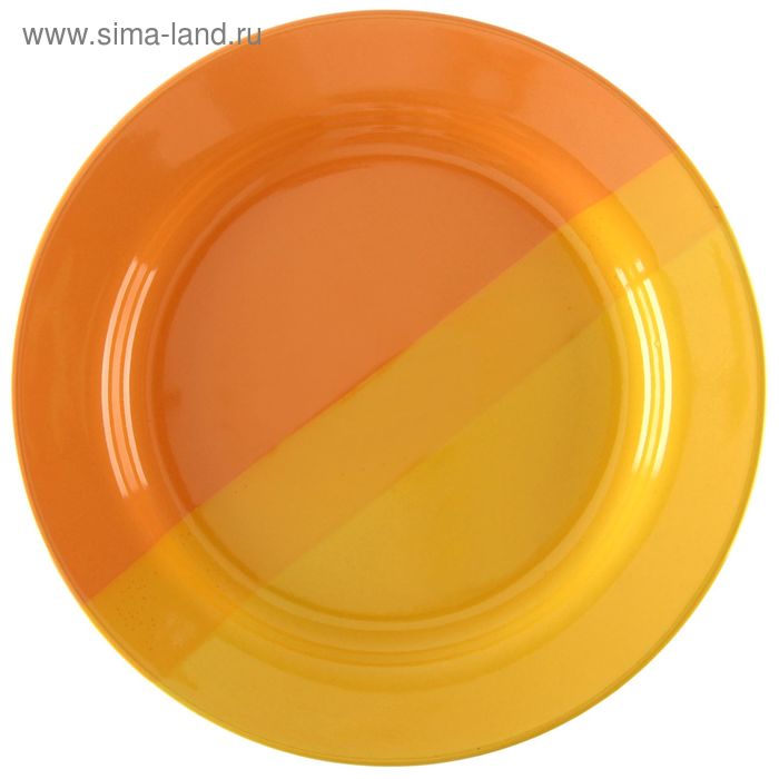 Тарелка подстановочная d=23 см, цвет жёлто-оранжевый - Фото 1