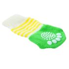 Носки хлопковые нескользящие "Лягушки", размер S (2,5/3,5 * 6 см), набор 4 шт, желто-зеленые 119167 - Фото 2