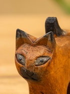 Сувенир «Причудливый кот», 5.5×4.5×2.5 см, дерево - фото 59742638