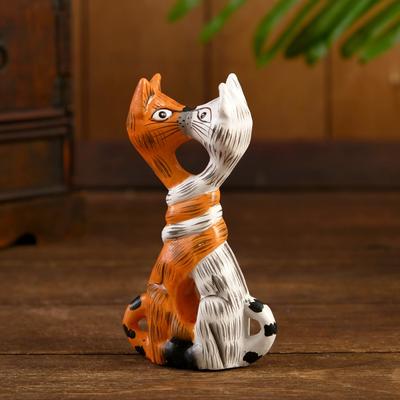 Фигура интерьерная «Целующиеся коты», 13×3.5×7 см, дерево
