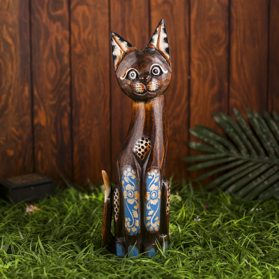 Сувенир «Кошка», 40 см, дерево