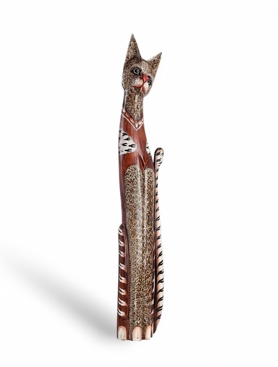 Фигура «Кошка», 100×20×6 см, дерево