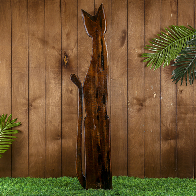 Сувенир «Кошка», 100×20×6 см, дерево