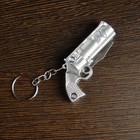 Нож складной, брелок "Револьвер" 9,5 см, микс, рукоять пластик - Фото 6