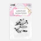 Основа для броши, 2 отверстия, 20 мм, 10 шт., цвет серебряный - Фото 4