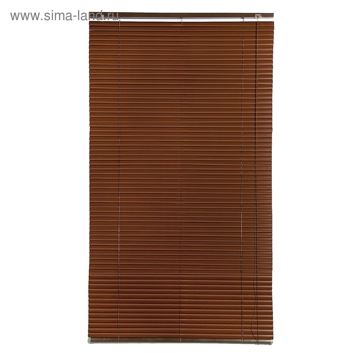 Жалюзи горизонтальные 120×160 см, цвет коричневый - Фото 1