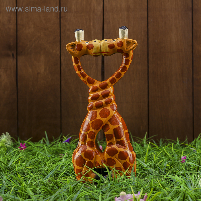 Сувенир «Целующиеся жирафы», 25×4×10 см, дерево - Фото 1