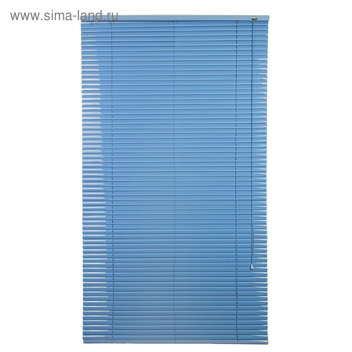 Жалюзи горизонтальные 90×160 см, цвет голубой - Фото 1