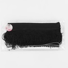 Тесьма декоративная «Бахрома», 10 см, 5±0.5 м, чёрная - Фото 2