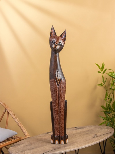 Сувенир «Кошка», 100 см, дерево, МИКС