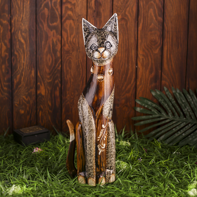Сувенир «Кошка», 50 см, дерево