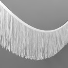 Тесьма декоративная «Бахрома», 150 мм, 5 ± 0,5 м, цвет белый - фото 8473976