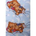 Комплект "Спящие мишки" (3 предмета), цвет голубой 34 - Фото 5