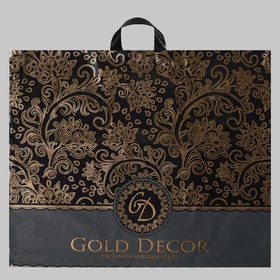 Пакет «Голд декор», полиэтиленовый с петлевой ручкой, 60?50 см, 70 мкм (комплект 25 шт)