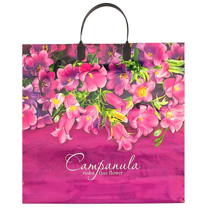 Пакет «Колокольчики», полиэтиленовый с пластиковой ручкой, 90 мкм 38×35 см - Фото 1