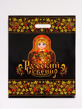 Пакет «Матрешка», полиэтиленовый с вырубной ручкой, 38?47 см, 60 мкм (комплект 50 шт)