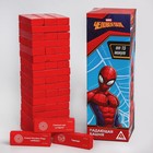 Игра Падающая башня "Для настоящих героев", Человек-паук, 54 бруска - фото 3631060