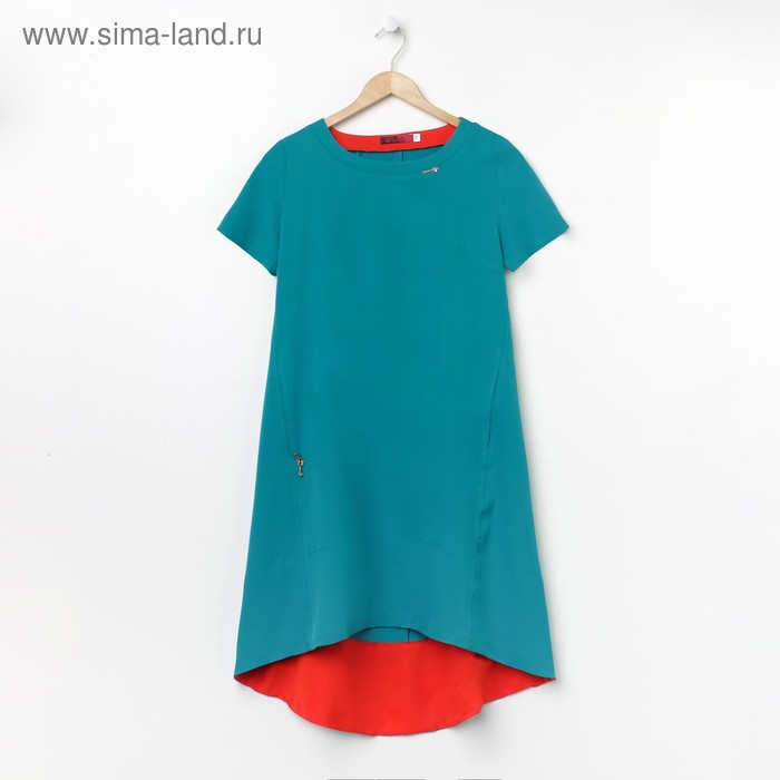 Платье женское, размер 48, рост 168, цвет бирюза (арт. 17250) - Фото 1
