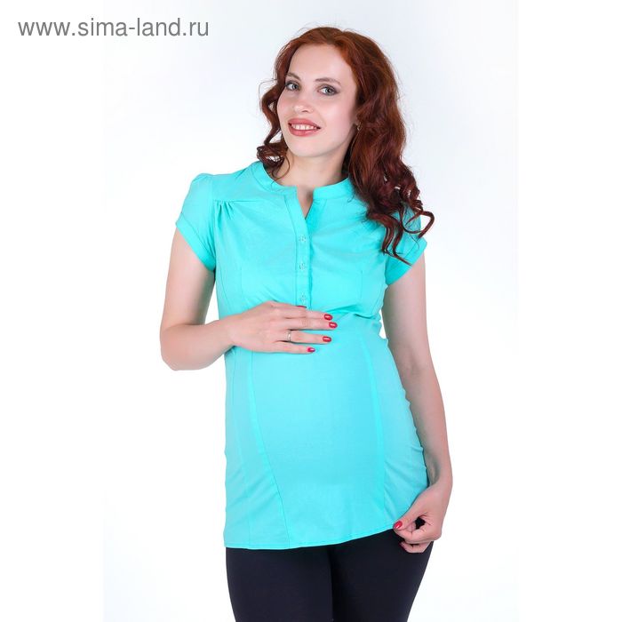 Блузка для беременных 2250, размер 44, рост 170, цвет ментол - Фото 1