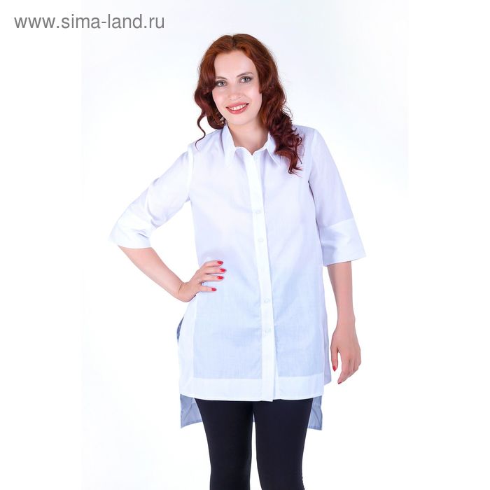 Блуза женская 17247, размер 46, рост 168, цвет белый - Фото 1