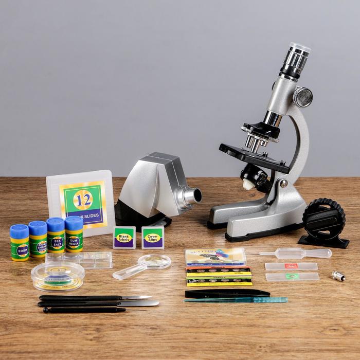Микроскоп с проектором, кратность увеличения 50-1200х, с подсветкой, - Фото 1