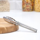 Щипцы кухонные Доляна «Лист», h=21.5 см, серебристые - Фото 2