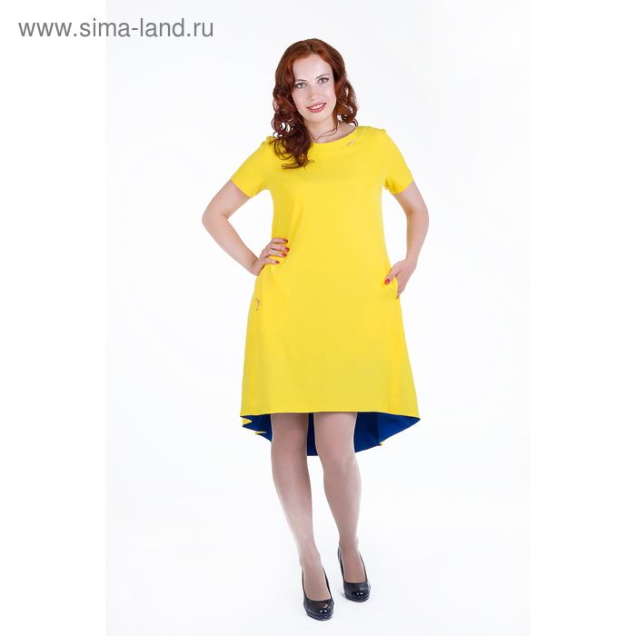 Платье женское, размер 46, рост 168, цвет желтый (арт. 17250) - Фото 1