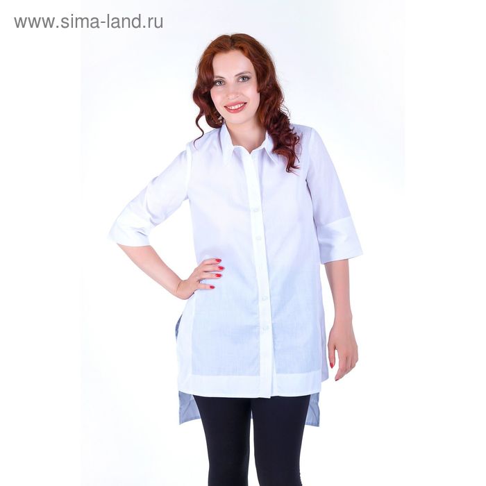 Блуза женская 17247 С+, размер 54, рост 168, цвет белый - Фото 1