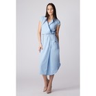 Платье с запахом женское, цвет голубой, размер 50, рост 168 - Фото 1