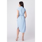 Платье с запахом женское, цвет голубой, размер 48, рост 168 - Фото 3
