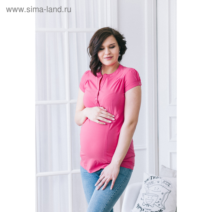Блузка для беременных 2250, цвет малина, размер 44, рост 170 - Фото 1