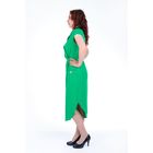 Платье с запахом женское, цвет зелёный, размер 44, рост 168 - Фото 4