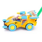 Каталка «Машинка гонка» на палочке, цвета МИКС - фото 10107075