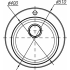Мойка кухонная из камня Dr.Gans «Гала» G510 d=510 мм, цвет терракотовый - Фото 2