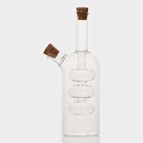 Бутылка для соуса и масла 2 в 1 «Фьюжн», 250/100 мл, 8×6×20 см