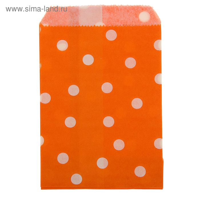 Пакет фасовочный "Горох", оранжевый, 10 х 15 см - Фото 1