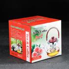 Чайник стеклянный заварочный с металлическим ситом «Цветочная фантазия», 850 мл - Фото 3