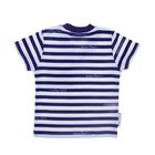 Комплект футболок для мальчика (2 шт.), рост 80-86 см (26), цвет белый/синий (арт. 28-26М) - Фото 3