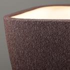 Горшок для цветов "Ноктюрн" шёлк, шоколадный цвет, 11,5 л - Фото 2