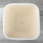 Горшок для цветов "Ноктюрн", шёлк, белый, 11.5 л - Фото 2