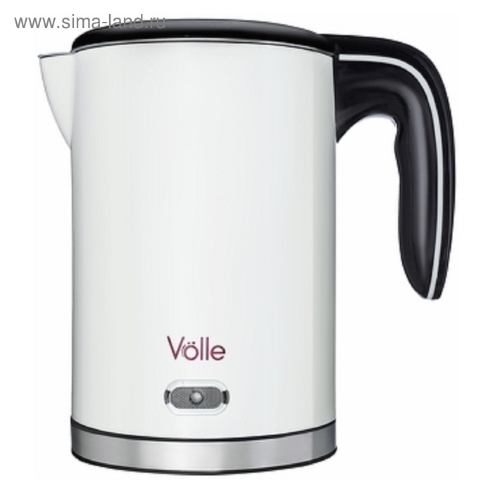 Чайник электрический Volle VLG-1219, металл, 1.2 л, 1500 Вт, белый - Фото 1