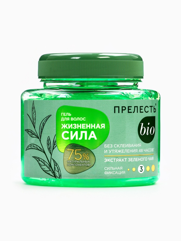 Гель для укладки Прелесть Bio «Жизненная сила», сильная фиксация, 250 мл - Фото 1