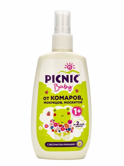 Спрей от комаров Picnic Baby, 120 мл