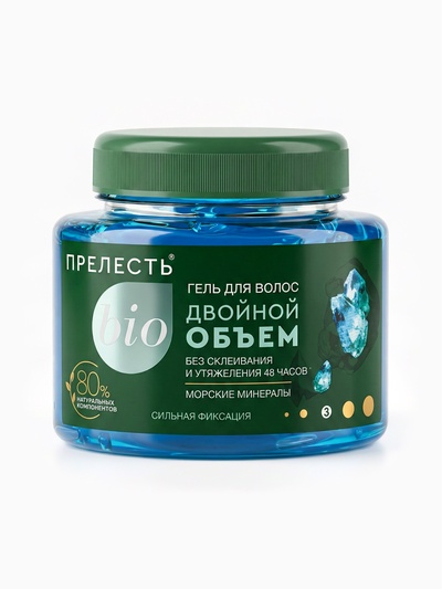 Гель для укладки Прелесть Bio «Двойной объём», сильная фиксация, 250 мл