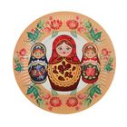 Тарелка с ламинацией "Матрешка" 18 см - Фото 1
